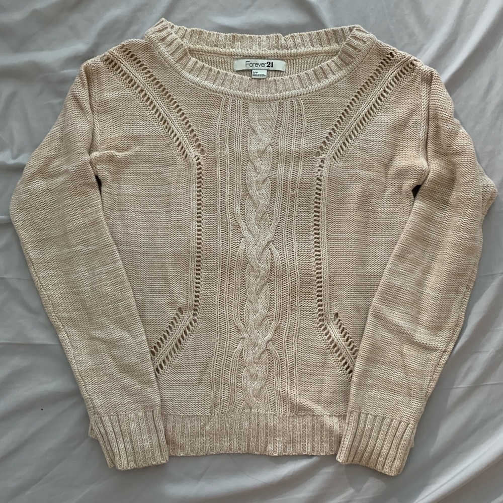 Forever 21 Cableknit Sweater
